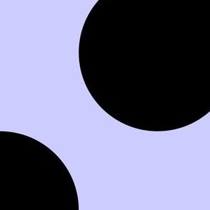 Jumbo Polka Dot Pattern - Periwinkle and Black