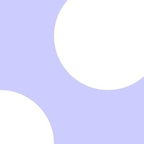 Jumbo Polka Dot Pattern - Periwinkle and White