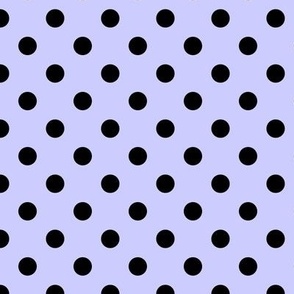 Polka Dot Pattern - Periwinkle and Black