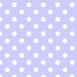 Polka Dot Pattern - Periwinkle and White