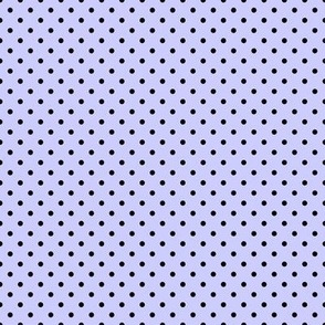 Tiny Polka Dot Pattern - Periwinkle and Black