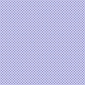 Micro Polka Dot Pattern - Periwinkle and Black