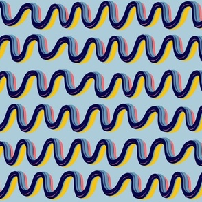 zigzag brushes waves colorful
