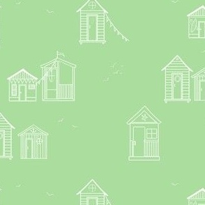 beach Huts green