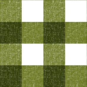 Textured Farmhouse Moss Gingham Regular Scale