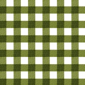 Textured Farmhouse Moss Gingham Small Scale