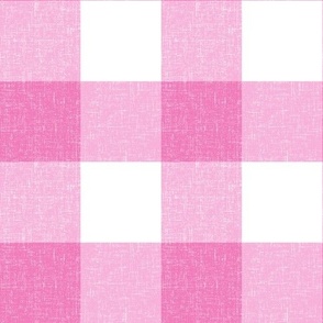 Textured Farmhouse Pink Gingham Regular Scale