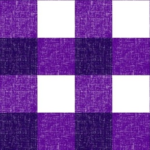 Textured Farmhouse Purple Gingham Large Scale