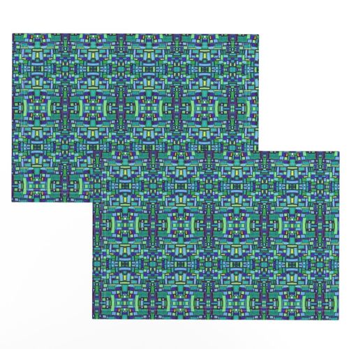 mod tiles in bluegreen