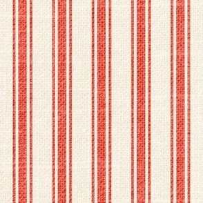 Holiday Ticking Stripes_Red