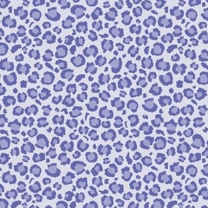 Periwinkle Very Peri Leopard Spots Print - Medium Scale - Animal Print