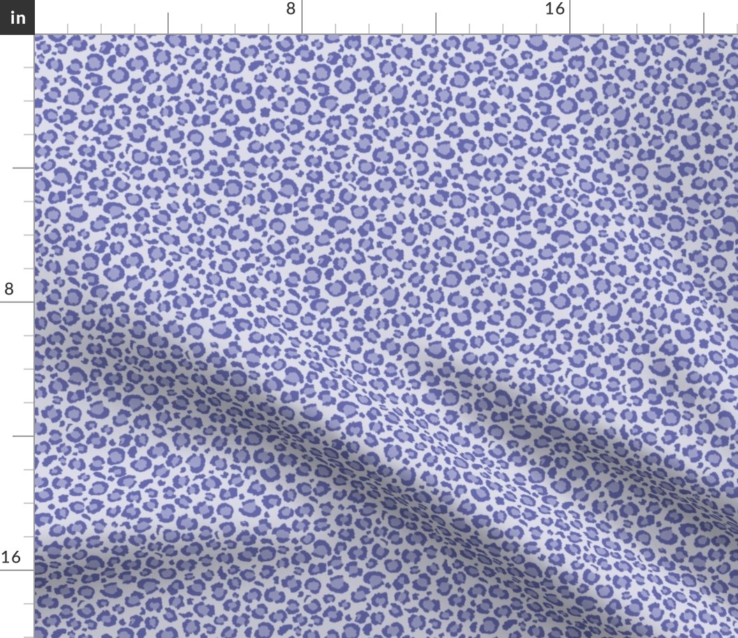 Periwinkle Very Peri Leopard Spots Print - Medium Scale - Animal Print