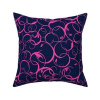 Springs Fillagree Navy Hot Pink