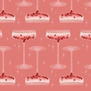 Christmas & New Year's Cocktails with Berries | on Pink | 6