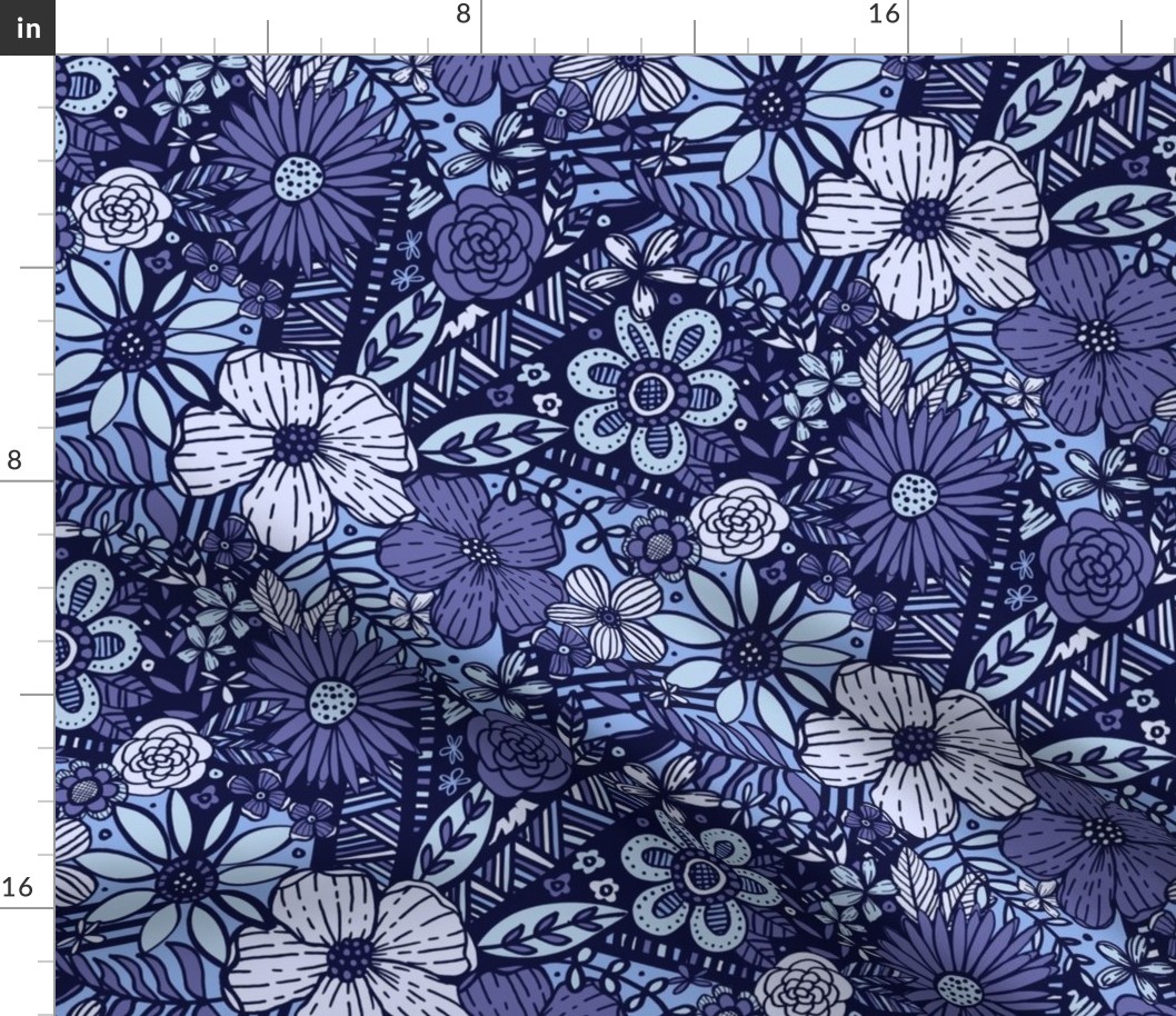 Floral Frenzy (Periwinkle)