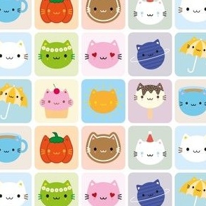 A Year of Cute Cats (White)