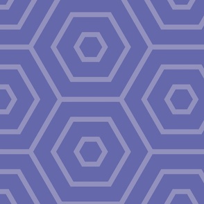 Hexagon Periwinkle