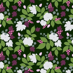 Nature Scatter - greens and pinks