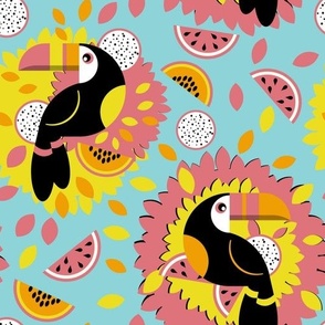 Medium Very optimistic toucans by art for joy lesja saramakova gajdosikova design