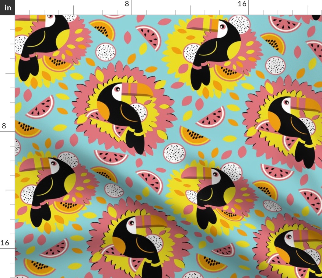 Medium Very optimistic toucans by art for joy lesja saramakova gajdosikova design