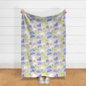 Large scale under colourful umbrella  petal signature cotton coordinates large by art for joy  lesja saramakova gajdosikova design