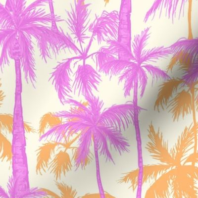Palm Trees - White