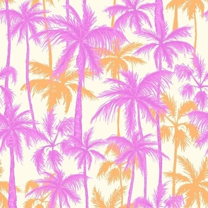 Palm Trees - White