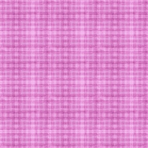 Puce, rose pink, checked with slub 6” repeat