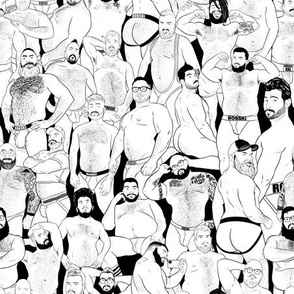 THICC underwear party - black and white