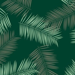 Hawaii garden palm leaves boho jungle minimalist leaf design neutral nursery emerald green gray mint