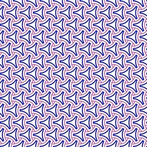 blue and pink lines geometric pattern