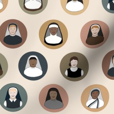 Catholic Nuns in Different Habits