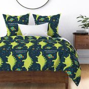 Space Stegosaurus Pillow