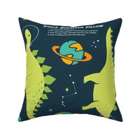 Space Stegosaurus Pillow