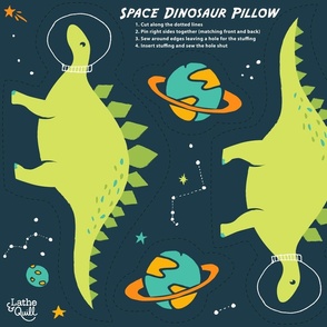 Space Stegosaurus Pillow