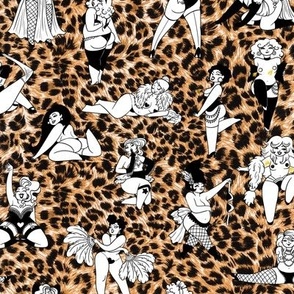 Burlesque Ballyhoo in Leopard Print