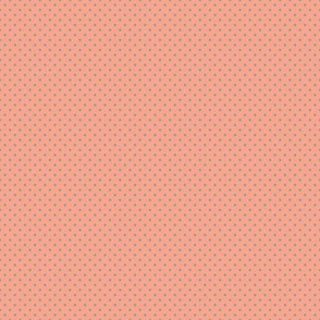 Micro Polka Dot Pattern - Peach and Aqua