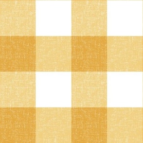 Textured Farmhouse Yellow Gingham Regular Gingham