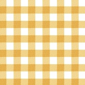 Textured Farmhouse Yellow Gingham Small Scale