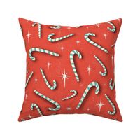 Candy Cane Dreams Christmas Red Large Scale