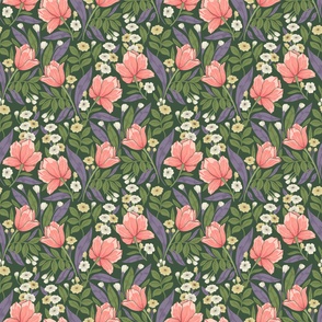 William Morris floral craft pattern