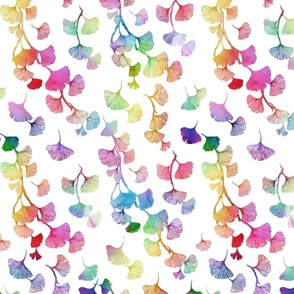 Ginkgo leaves rainbow small wallpaper