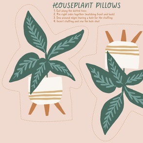 Houseplant Pillow Cut-and-Sew Plushie