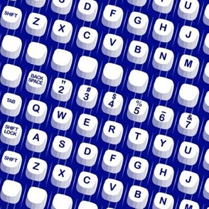 Hunt & Peck (Blueberry) || vintage electric typewriter keys