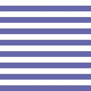 2022 Periwinkle Blue Small Horizontal Stripes #6667AB