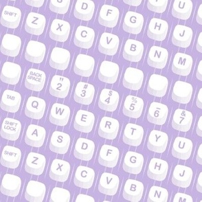 Hunt & Peck (Grape Taffy) || vintage electric typewriter keys