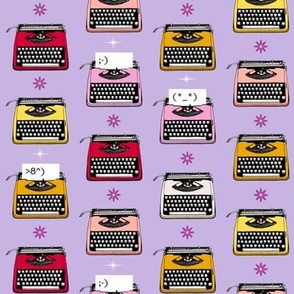 Typewriter Emojis (Grape Taffy)