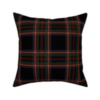 Antique Royal Stewart Tartan ~ Faux Woven ~ Black with  Dover, Ceridwen, Wood Island Road, Gilt, and Moll ~ Small