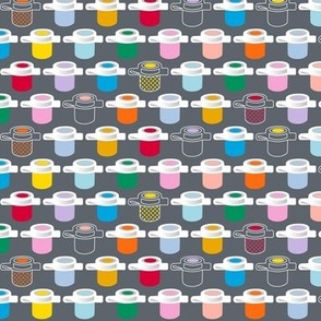 Paint Pots (Licorice) || paint-by-number tiny jars of color