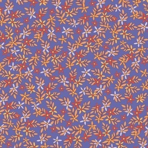 Blue Periwinkle floral by Jac Slade